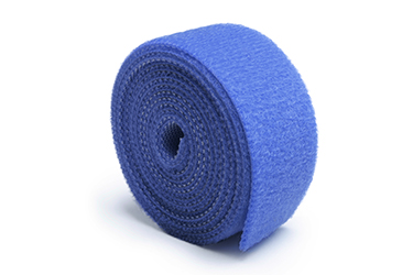 Sujetador de Cable en Rollo de 1 m x 2 cm de ancho azul